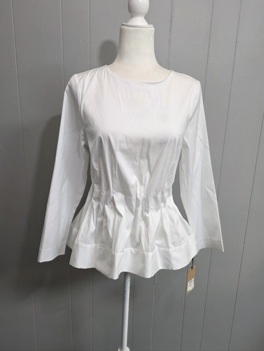 Halogen White Puplum Shirt Size SP